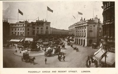 Piccadilly Circus und Regent Street, London von English Photographer